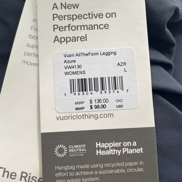 NWT Azure Vuori Set-- Top M, Bottoms L - Picture 7 of 9